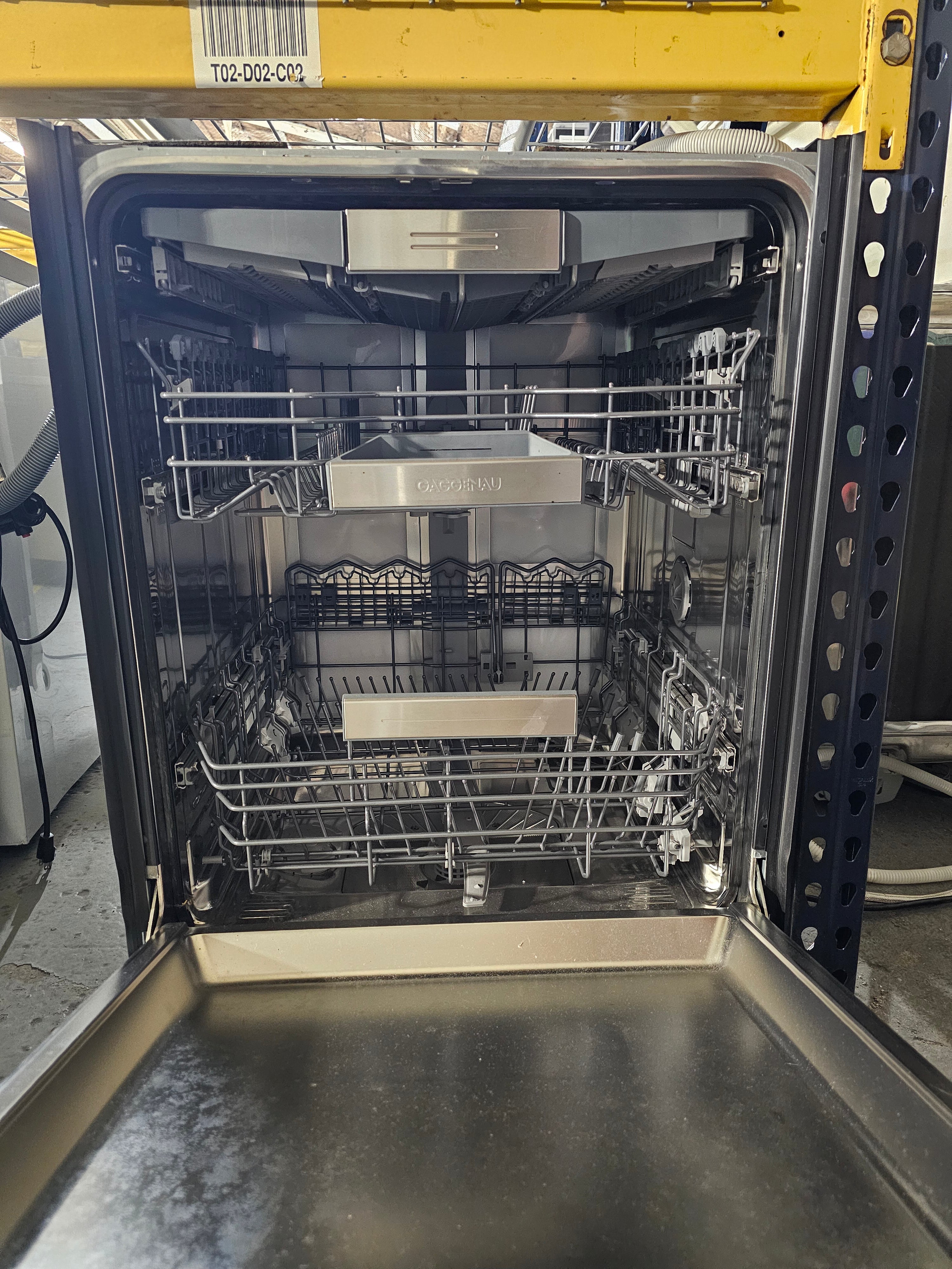 Gaggenau 24 Inch Fully Integrated Panel Ready Smart Dishwasher with 13 Place Setting Capacity, 3rd Rack, 42 dBA, Push-to-Open, 8 Wash Cycles, 6 Wash Options, Home Connect, Glass Protection, Tall Tub